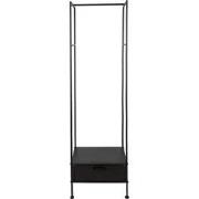 Clayre & Eef Garderoberek  48x30x170 cm Zwart Ijzer Kapstok Staand