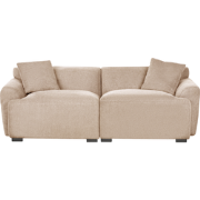 Beliani KORIO - Driezitsbank-Beige-Polyester