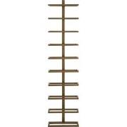 PTMD Icon Brass Iron Wall Wine Rack Vertical Layers