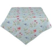 Clayre & Eef Tafelkleed  130x180 cm Blauw Groen Katoen Rechthoek Bloem...