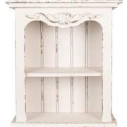 Clayre & Eef Wandrek  51x20x56 cm Wit Houtproduct Muurrek