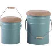 Leitmotiv - Kruk Set Buckets - Grijsjade
