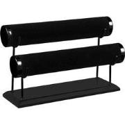 Standaard voor Horloges - Zwart - 24x18cm