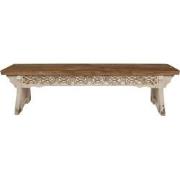 Clayre & Eef Bankje 169x36x46 cm Bruin Hout
