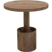 Bijzettafel Naturel Mangohout - Kolompoot - 45x45x45cm - Stacy