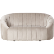 Beliani MALUNG - Tweezitsbank-Beige-Fluweel