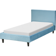 Beliani FITOU - Kinderbed-Blauw-Fluweel