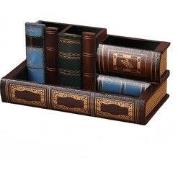 Decopatent - Vintage Houten Pennenbak - Pennenhouder - Desk - Bureau o...