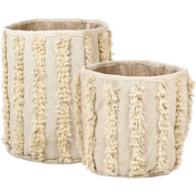 Beliani KAKKI - Mand-Beige-Katoen