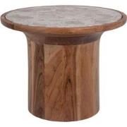 Bijzettafel Tubo - Bruin - Ø45cm