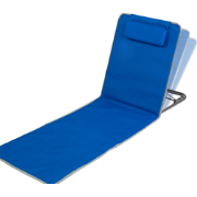 HIXA Strandmat - met Rugleuning - Strandstoel - met Kussen - Opvouwbaa...