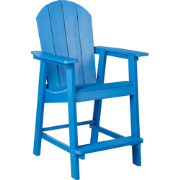 Beliani ADIRONDACK - Tuinstoel-Blauw-Kunsthout