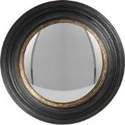 Clayre & Eef Spiegel  Ø 38 cm Zwart Hout Rond Grote Spiegel