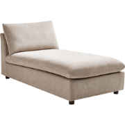 Beliani VIZILLE - Chaise longue-Beige-Polyester