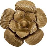 Clayre & Eef Wanddecoratie Bloem Ø 34x6 cm Goudkleurig Ijzer Muurdecor...