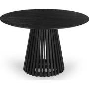Eettafel Rond 120cm - Zwart Acaciahout - Seppe