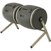 Kunststof Composteerder met 2 vaten 380L - 79x160x110cm