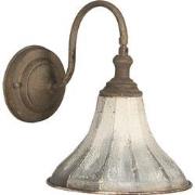 Clayre & Eef Wandlamp  31x23x27 cm  Wit Ijzer Rond Muurlamp