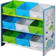 Staand Speelgoedrek / Opbergmeubel met Dinosaurus Motief | Opbergrek v...