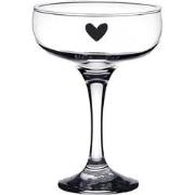 Clayre & Eef Champagneglas  150 ml Glas Hart Wijnglas