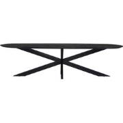 Eettafel Diamond Zwart Ovaal 300cm - Giga Meubel