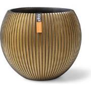 Vaas bol Groove 12x10 zwart goud