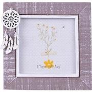 Clayre & Eef Fotolijst  10x10 cm Grijs Wit Hout Vierkant Dromenvanger ...