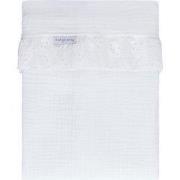 Baby's Only Ledikantlaken Calm - met ruffle - Wit - 120x150 cm