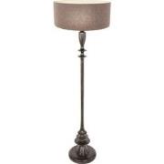 Anne Lighting - vloerlamp - Bois - zwart - hout linnen - schemerlamp -...