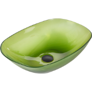 Beliani MOENGO - Wastafel-Transparant-Solid surface (geen glas)
