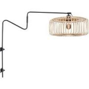 Anne Lighting - wandlamp - Linstrom - zwart - bamboe metaal - E27 - 41...
