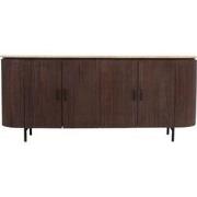 Dressoir Amber Bruin Travertin 200cm - Giga Meubel