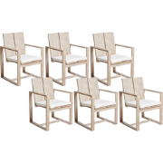 Beliani AZZANELLO - Tuinstoel-Lichte houtkleur-Acaciahout