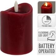 Led Candle 70X100 mm Dark Red