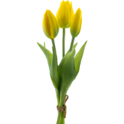 PSO Holland Tulip bundle Sally x3 yellow 25 cm kunstbloem