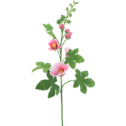 Alcea spray dark pink 102 cm kunstbloem