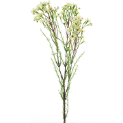 Wax flower spray cream 78 cm kunstbloem