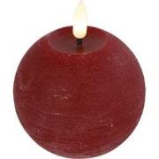 Ledkaars Lyon ro 8x8x9 cm rood