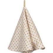 Clayre & Eef Theedoek  Ø 80 cm Beige Geel Katoen Rond Citroen Vaatdoek
