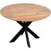 QUVIO Eettafel Sofia – Rond – Ø120 – Kruispoot – Naturel