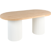 Beliani SHERIDAN - Eettafel-Bruin-MDF