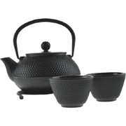 OTIX Theepot Set 4-Delig - Japanse Thee set met Theekopjes - Zwart - 0...