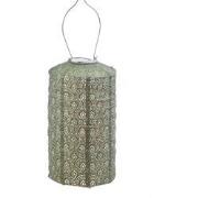 Solar lampion cylinder fan 18 cm groen