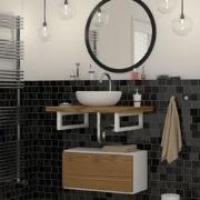Wandhouder Plankhouder set van 2 450 x 150 mm wit staal ML design