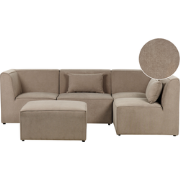 Beliani LEMVIG - Modulaire Sofa-Beige-Corduroy