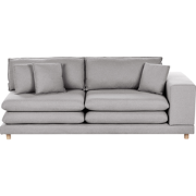 Beliani HEDEN - Tweezitsbank-Grijs-Polyester