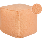 Beliani ALIPUR - Poef-Oranje-Bouclé