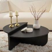 Ronde Salontafel Zwart Getrapt Melamine 85 cm Orin