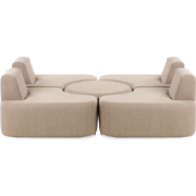Beliani FABRO - Loungeset-Beige-Polyester