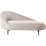 Beliani VALREAS - Chaise longue-Beige-Polyester